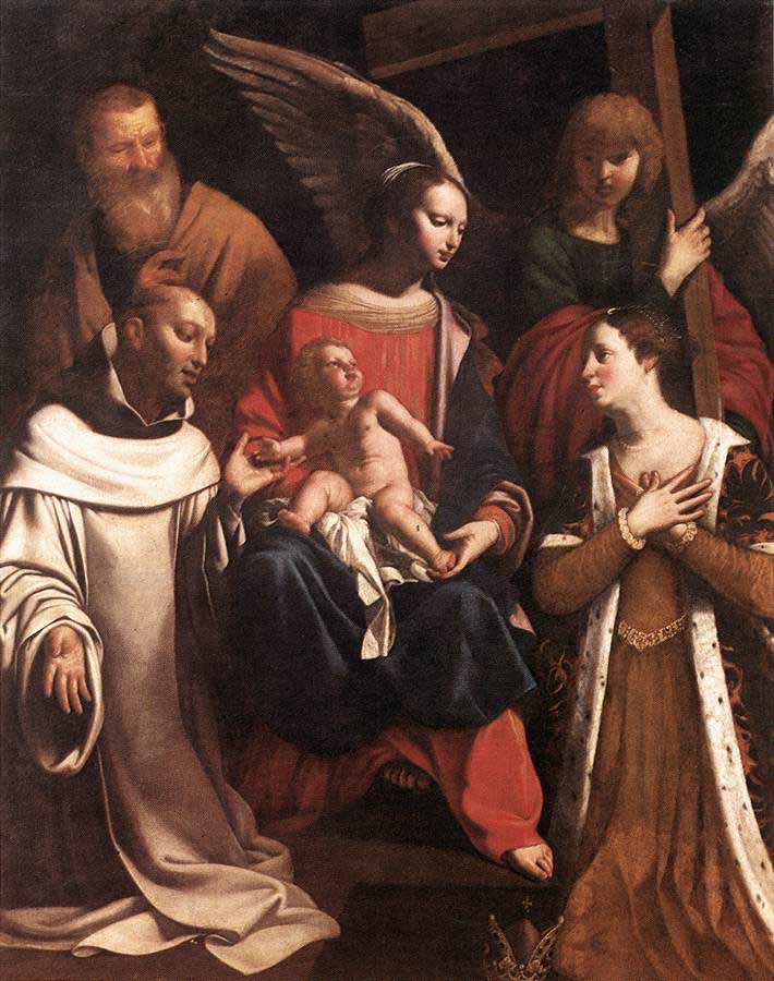 Francois Gerard Holy Family with St Bruno and St Helena